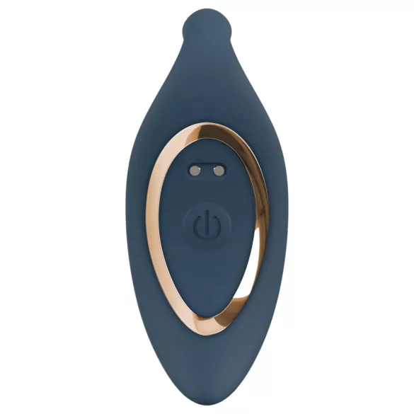 ANOS - anale vibrator met afstandsbediening - stotend - siliconen - blauw
