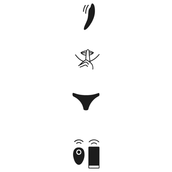 We-Vibe Moxie+ - draagbare clitoristrilller met app- en afstandsbediening (zwart)