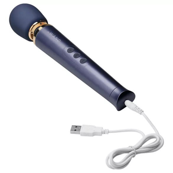 Le Wand Petite - oplaadbare luxe wand vibrator - blauw