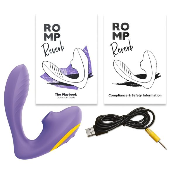 ROMP Reverb - luchtdruk 2in1 G-spot vibrator (paars)