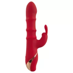   You2Toys Rabbit - rabbit vibrator - bewegende ring - silicone rood