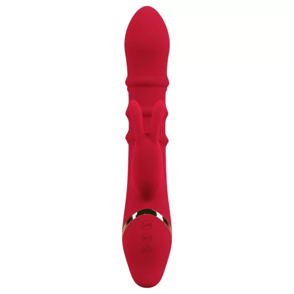 You2Toys Rabbit - rabbit vibrator - bewegende ring - silicone rood
