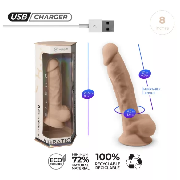 Silexd 8 - prostate en bal vibrator met afstandsbediening - siliconen