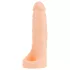 Realistixxx Double Fucker - opzetbare anale vibrator (natuurkleur)