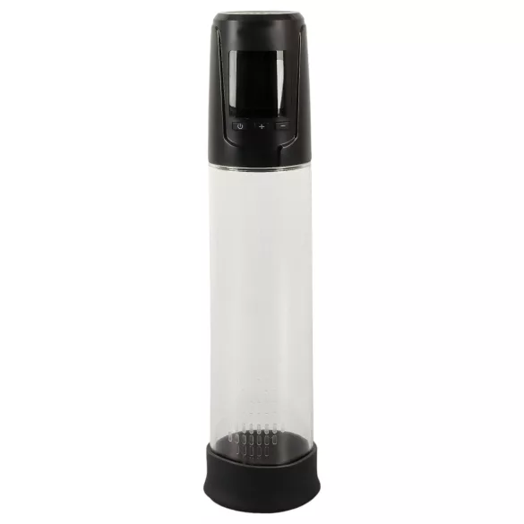 Mister Boner - oplaadbare, automatische penispomp (zwart-transparant)