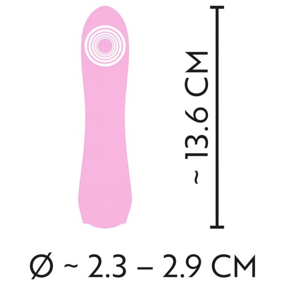 Cuties Mini 4 - oplaadbare, waterdichte vibrator (roze)