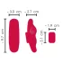 Smile - vibrerende slip met afstandsbediening - oplaadbaar - rood