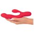 Smile Thumping Rabbit - Oplaadbare 3-motor vibrator (rood)