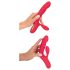 Smile Thumping Rabbit - Oplaadbare 3-motor vibrator (rood)