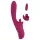 Javida - Vibrator met likfunctie en stootfunctie - silicone - paars