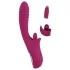 Javida - Vibrator met likfunctie en stootfunctie - silicone - paars