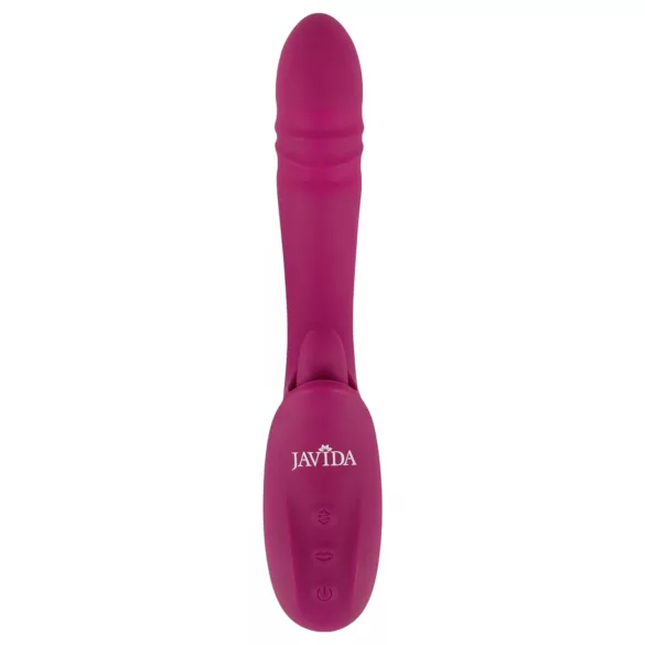 Javida - Vibrator met likfunctie en stootfunctie - silicone - paars