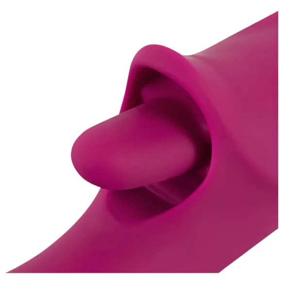 Javida - Vibrator met likfunctie en stootfunctie - silicone - paars