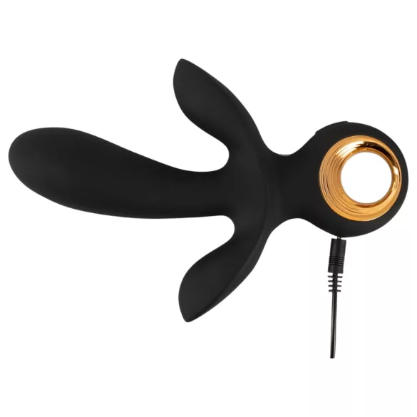 Eternal - opblaasbare drievoudige vibrator - zwart
