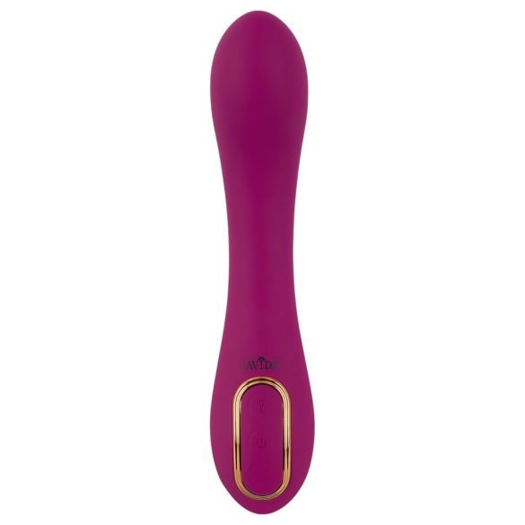 Javida - Vibrator met dubbele pompfunctie - Vibrerend - Siliconen - Paars