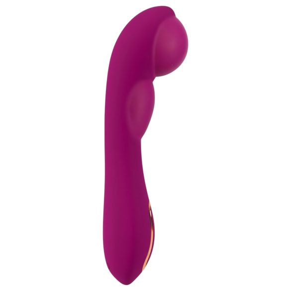 Javida - Vibrator met dubbele pompfunctie - Vibrerend - Siliconen - Paars