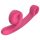 Snail Vibe Curve - duo vibrator voor clitoris en vagina - silicone - roze