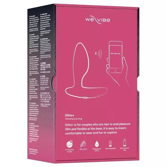 We-Vibe Ditto+ - App-gestuurde anaalvibrator (roze)