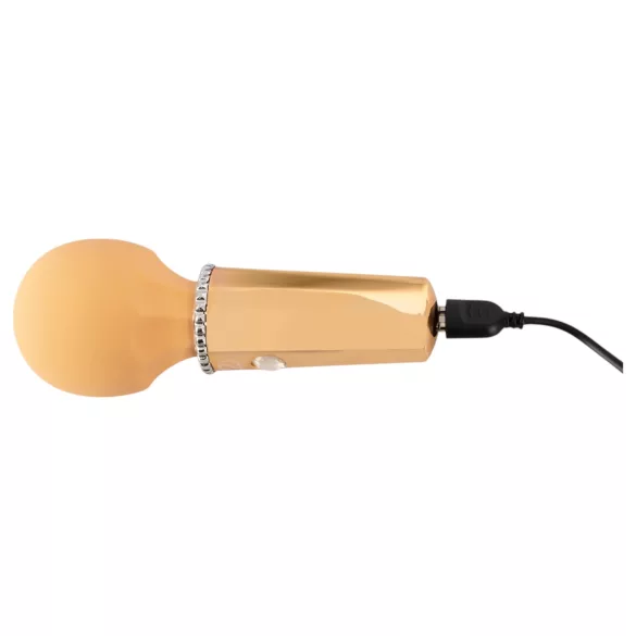 You2Toys - mini wand vibrator - oplaadbaar massage apparaat - geel