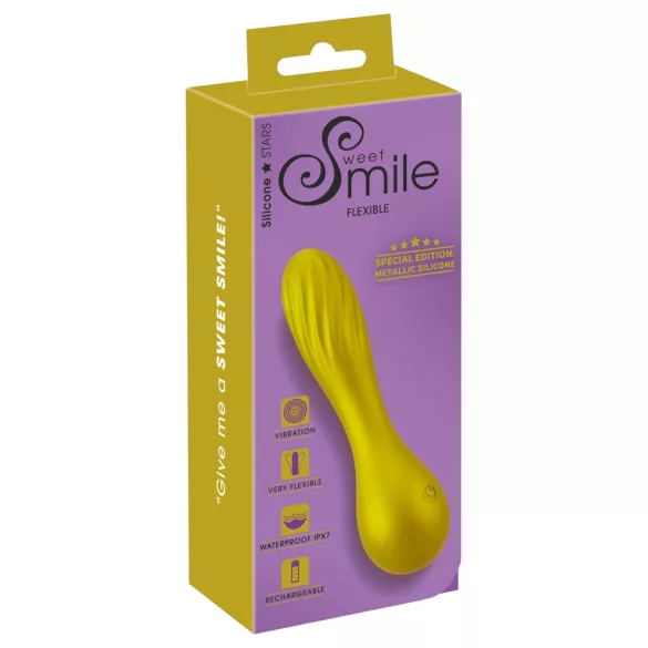Sweet Smile - Metallic Vibe mini vibrator (geel)