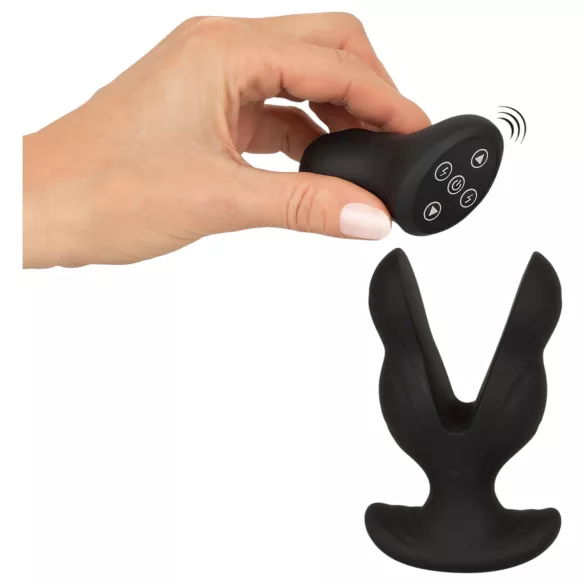 ANOS - dubbele anaal vibrator - zwart