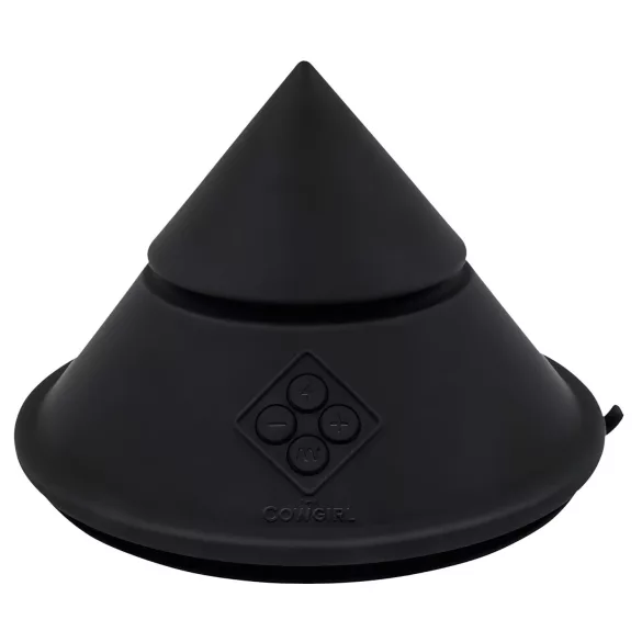 The Cowgirl Cone - slimme seksspeeltje / sexmachine met verschillende opzetstukken (zwart)