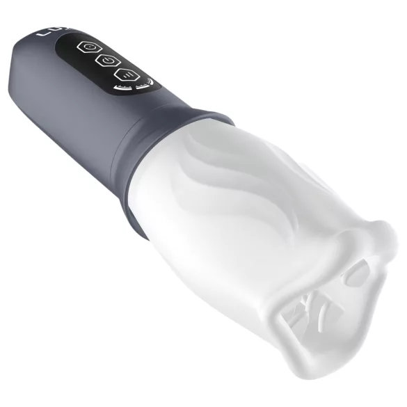LUX Active First Class - masturbator met roterende kop - wit/grijs