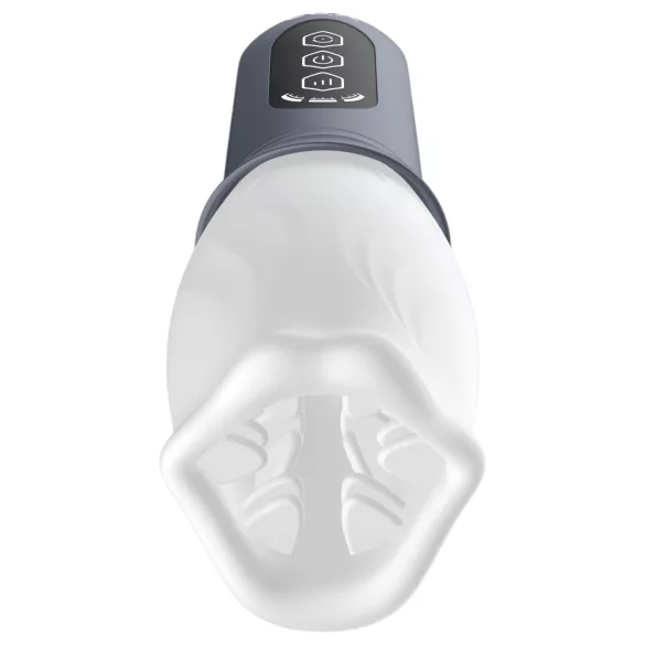 LUX Active First Class - masturbator met roterende kop - wit/grijs