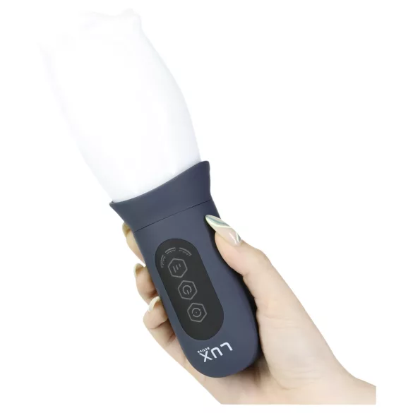 LUX Active First Class - masturbator met roterende kop - wit/grijs
