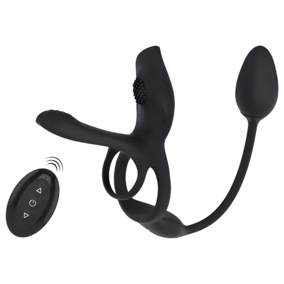 Couples Choice - vibrerende cockring - multifunctioneel - zwart