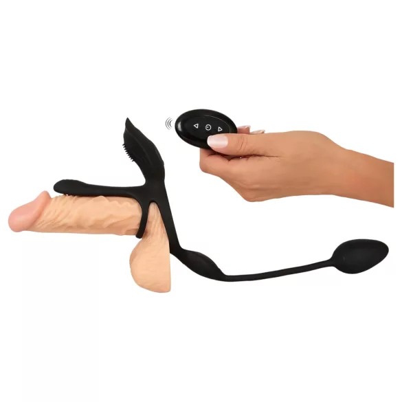Couples Choice - vibrerende cockring - multifunctioneel - zwart