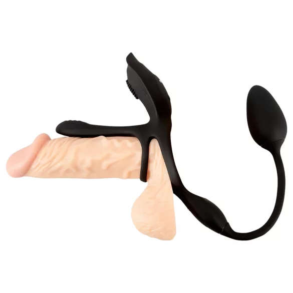 Couples Choice - vibrerende cockring - multifunctioneel - zwart
