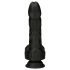 Naked Addiction - realistische roterende stoot vibrator - zwart