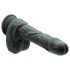 Naked Addiction - realistische roterende stoot vibrator - zwart