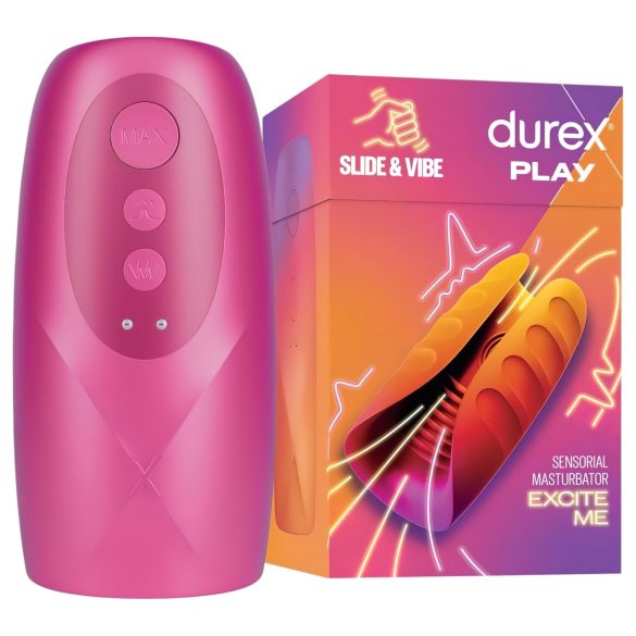 Durex Slide & Vibe - oplaadbare, waterdichte vibrerende kop (roze)