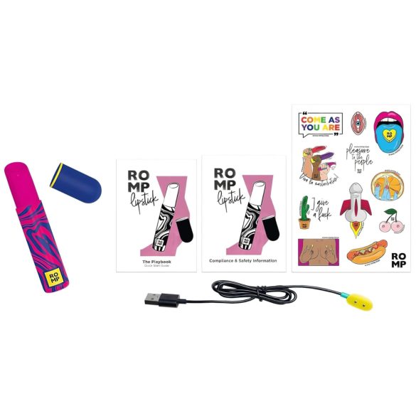 ROMP Lipstick - Oplaadbare luchtdruk clitoris stimulator (roze)
