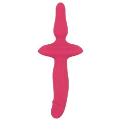 Couples Choice - 2in1 vibrator en anaal plug (roze)