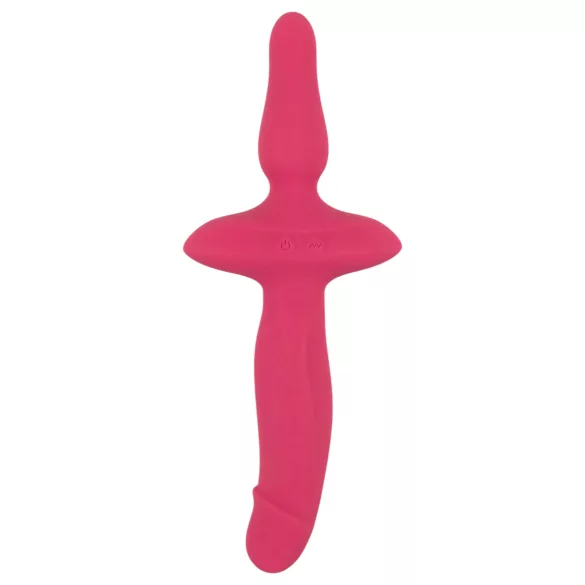 Couples Choice - vibrator en buttplug 2in1 - siliconen - roze