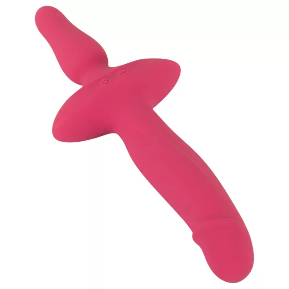 Couples Choice - vibrator en buttplug 2in1 - siliconen - roze