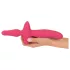 Couples Choice - vibrator en buttplug 2in1 - siliconen - roze