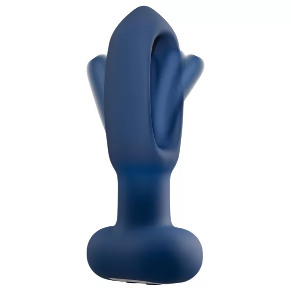 ANOS - anale vibrator met tongvorm - siliconen - blauw