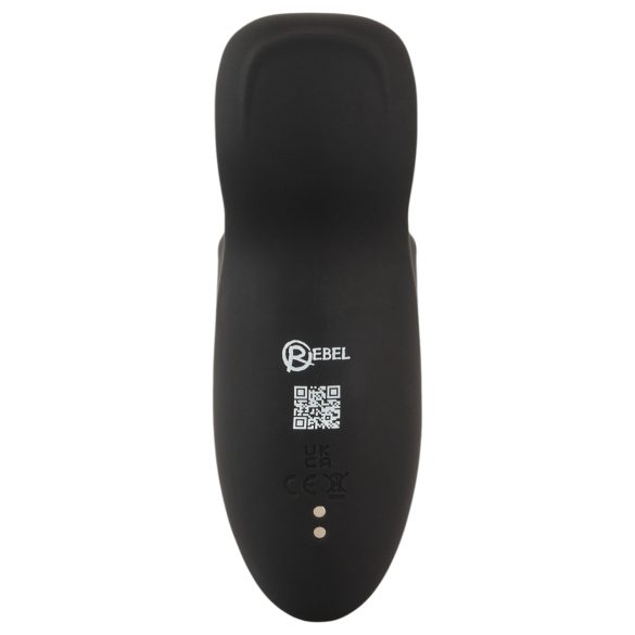 Rebel - penismasturbator met bewegende arm en vibratie - zwart