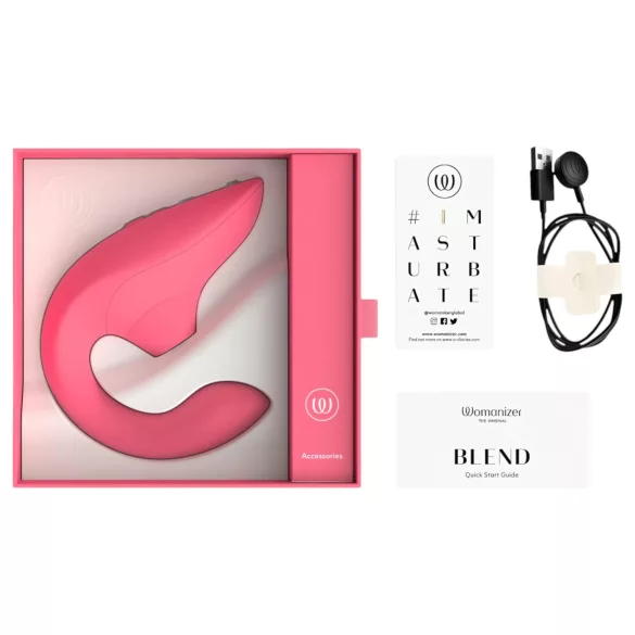 Womanizer Blend - G‑spot vibrator en clitorisstimulator (koraal)