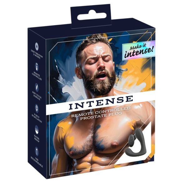 Intense - prostaatvibrator met afstandsbediening (zwart)
