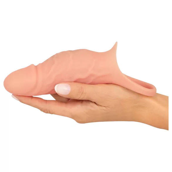 Realistixxx - penis sleeve met cockring en vibratie - naturaalkleurig