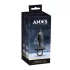 ANOS - anale vibrator plug - geribbeld - siliconen - zwart