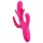 SMILE - drievoudige vibrator met tong (roze)