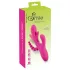 SMILE - drievoudige vibrator met tong (roze)