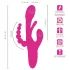 SMILE - drievoudige vibrator met tong (roze)