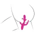 SMILE - drievoudige vibrator met tong (roze)